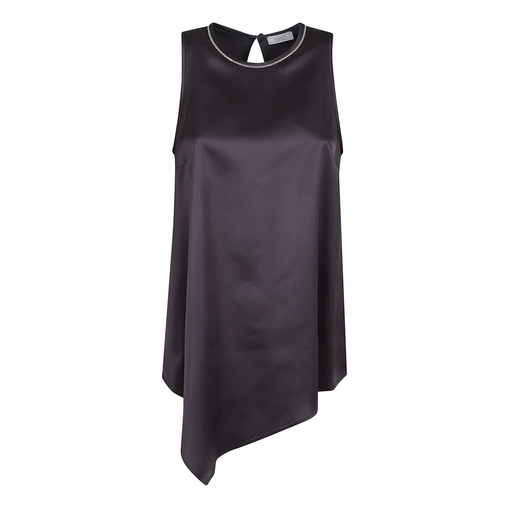 PESERICO Stijlvolle Dames Top Collectie Black Dames