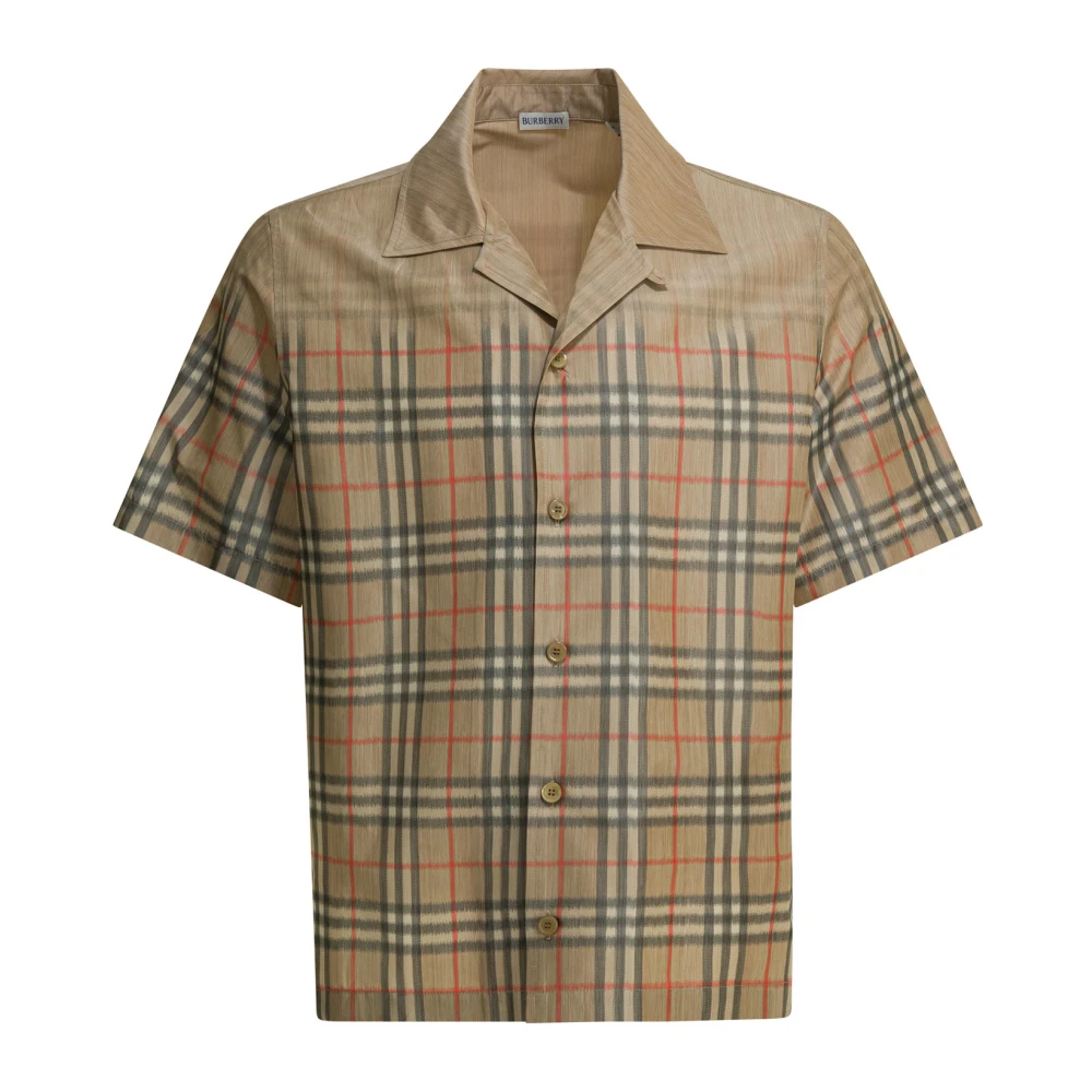 Burberry Beige Men's Shirts Clothing Ss26