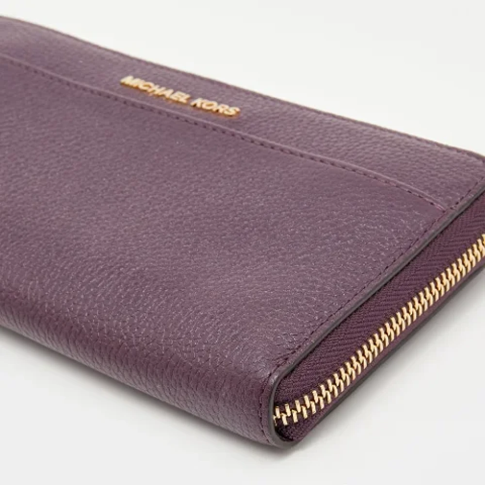 Michael Kors Pre-owned Leather wallets Purple Dames