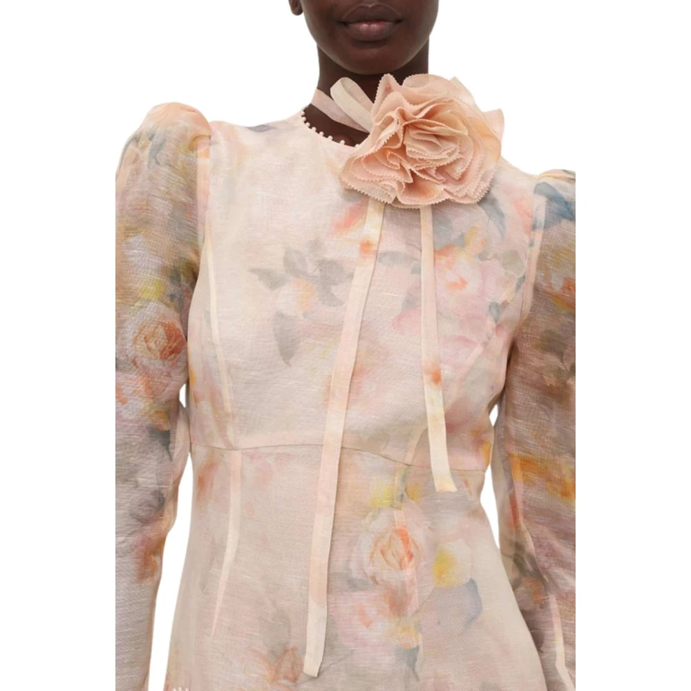 Zimmermann Bloemen Mini Jurk Multicolor Dames