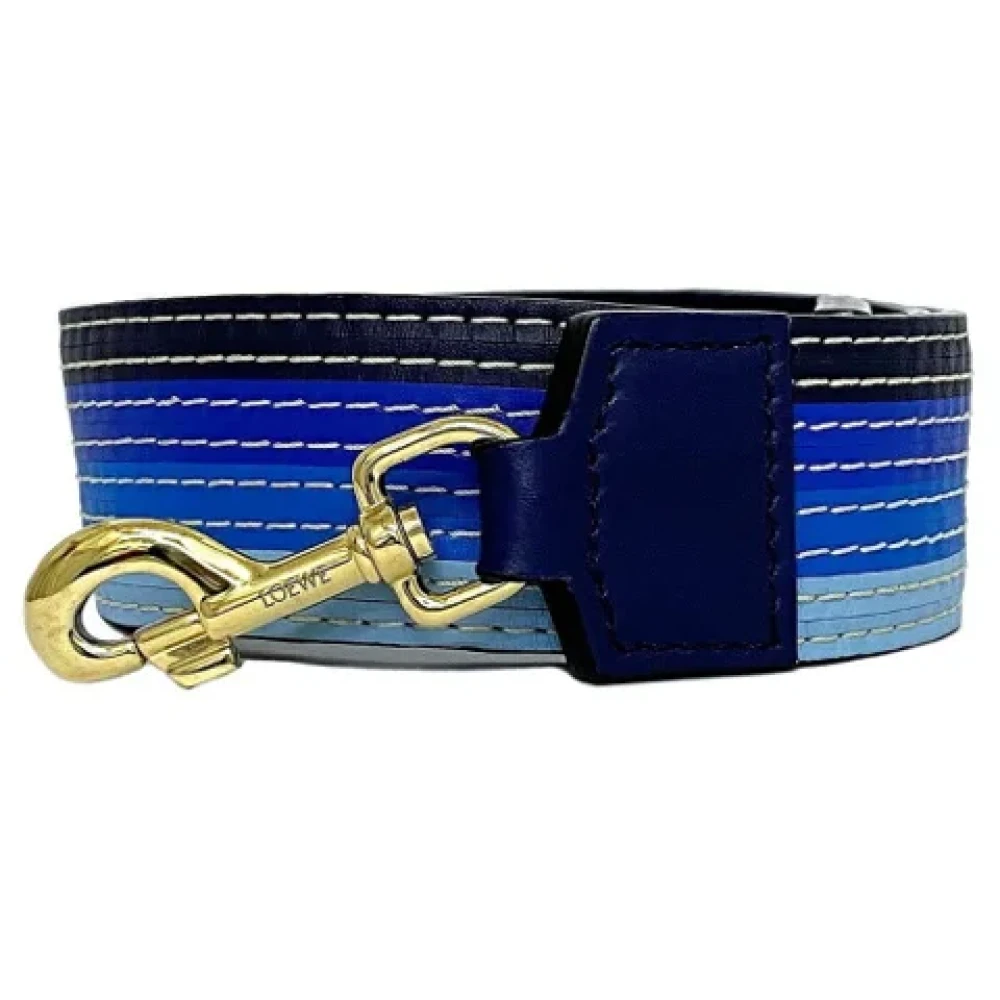Loewe Pre-owned Leather home-office Blue Dames