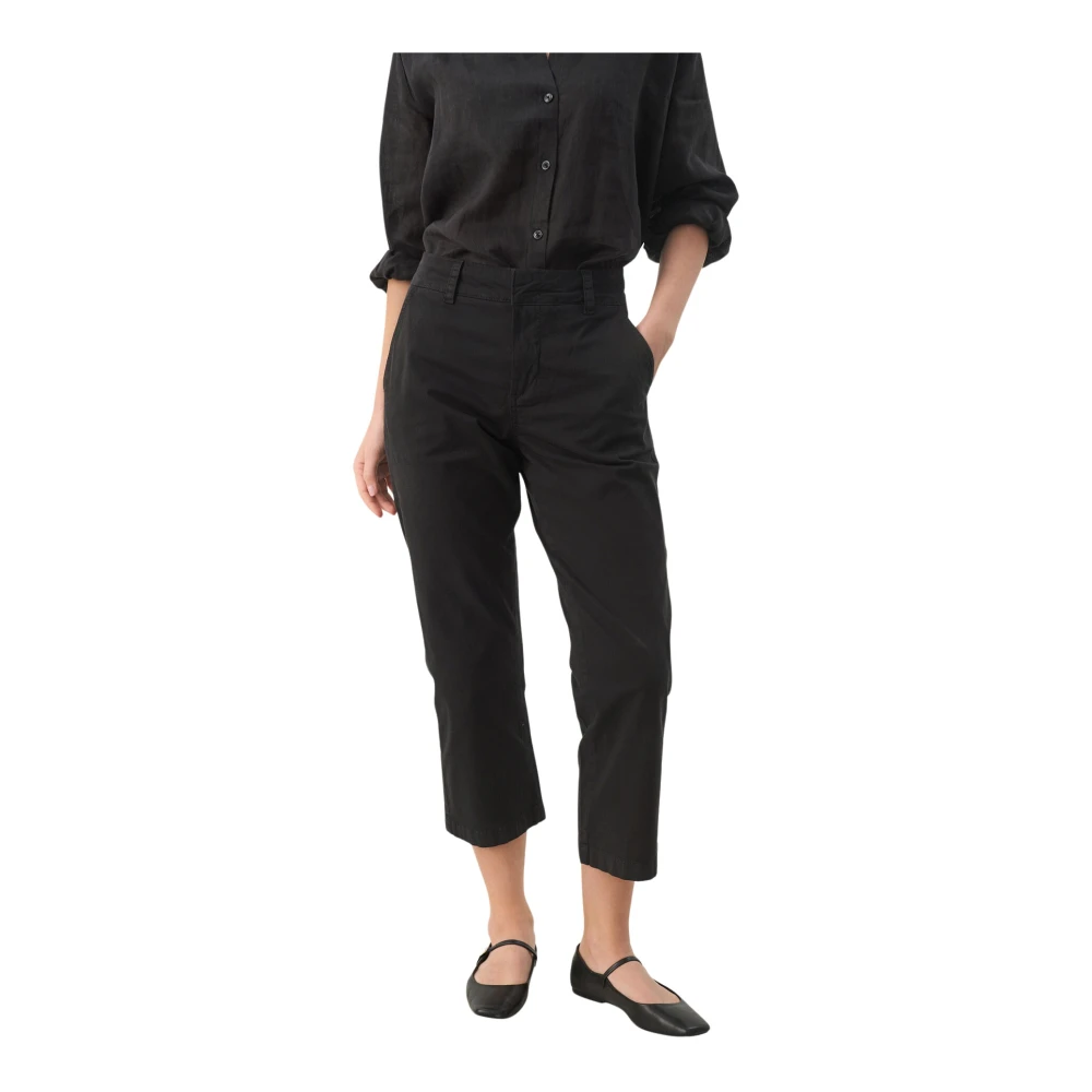 Part Two Cropped Trousers Black Dames