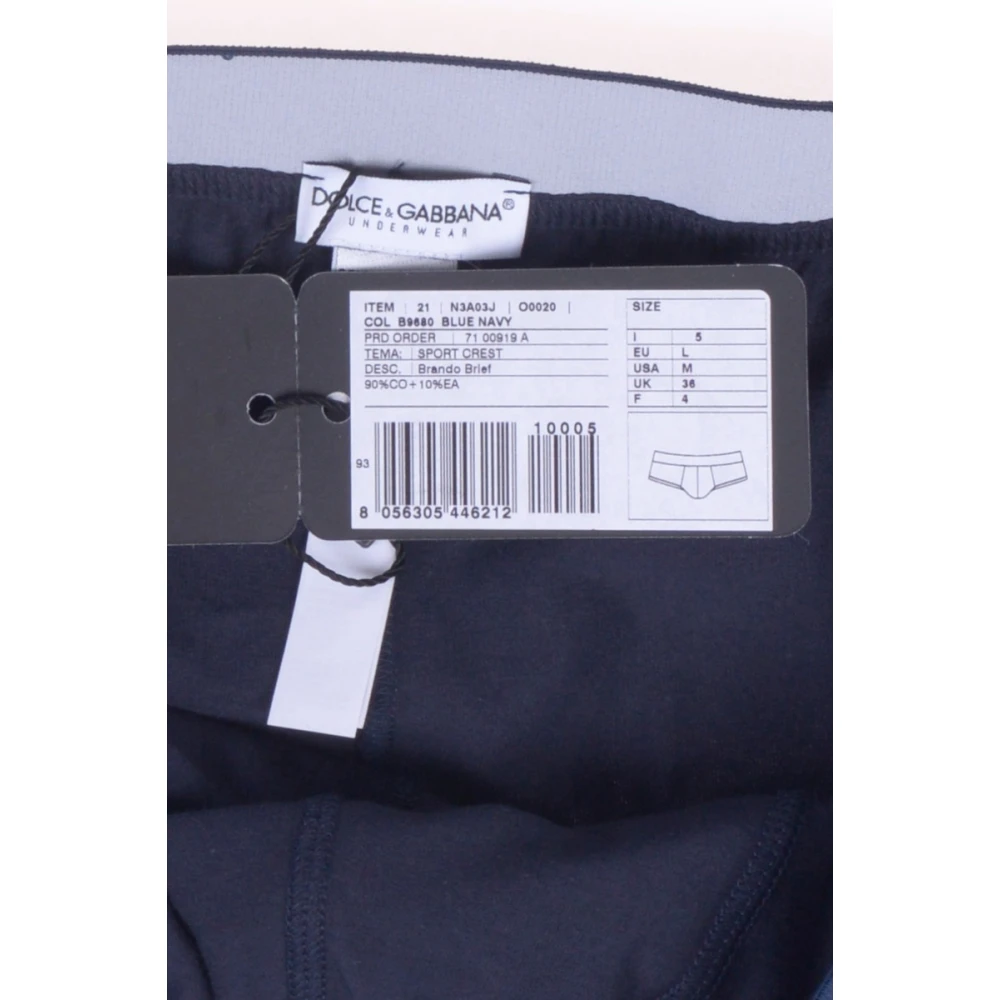 Dolce & Gabbana Sport Crest Slip Ondergoed Blue Heren