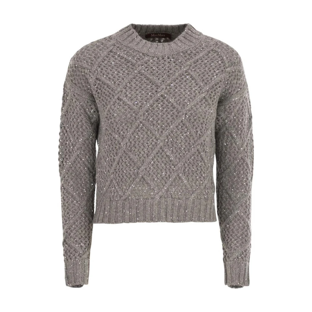 Max Mara Damen Grau Strickwaren, Xsgröße: