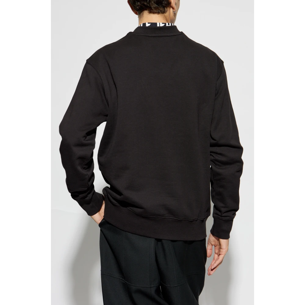 Versace Jeans Couture Sweatshirt met logo Black Heren