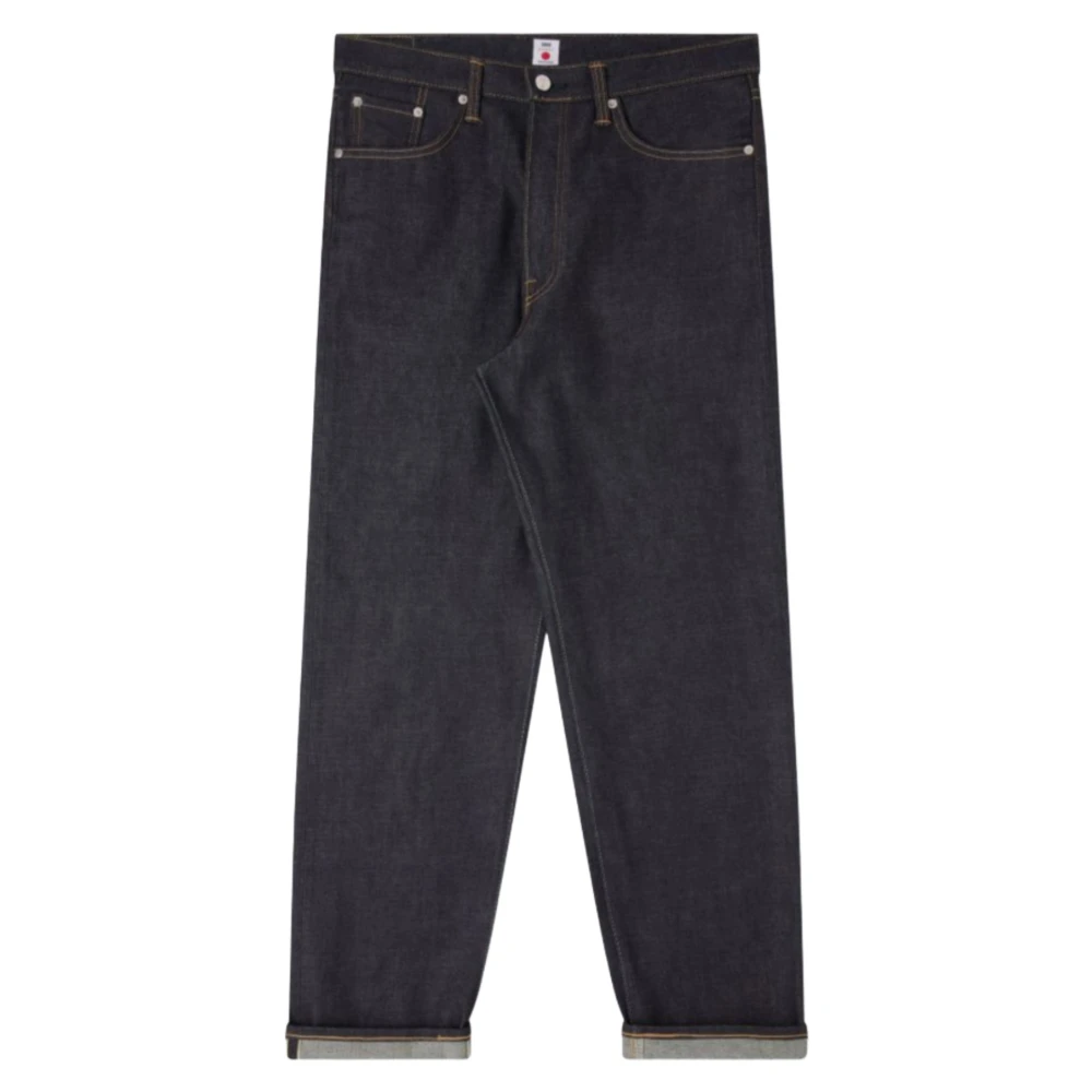 Edwin Japanse Losse Jeans Blauw Selvage Denim Black Heren