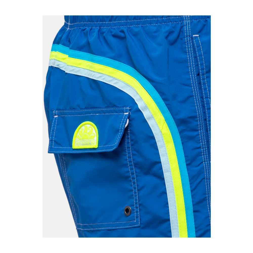 Sundek Regenboogblauwe Zwembroek Blue Heren