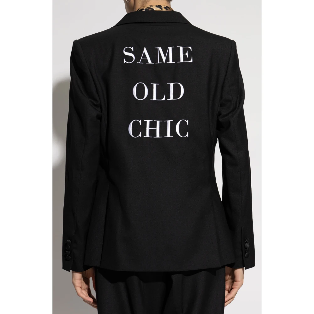 Moschino Blazer met gesloten revers Black Heren