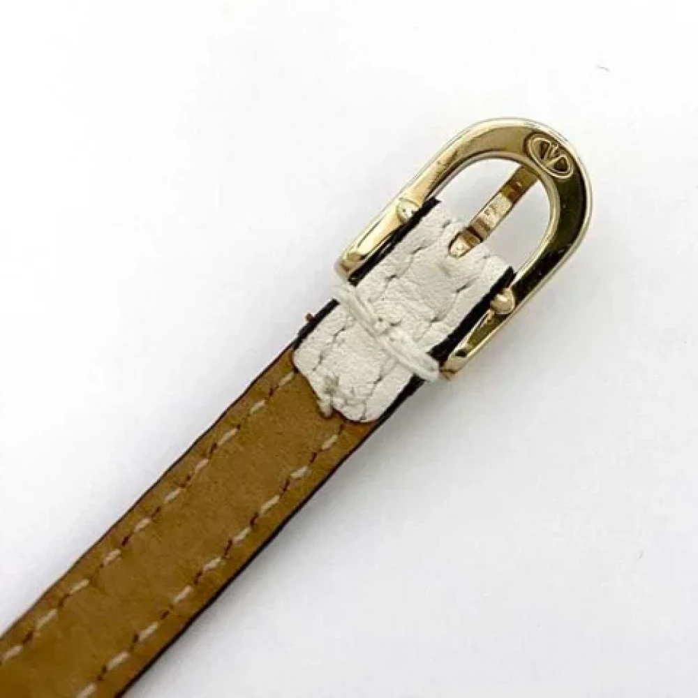Valentino Vintage Pre-owned Fabric belts Beige Dames