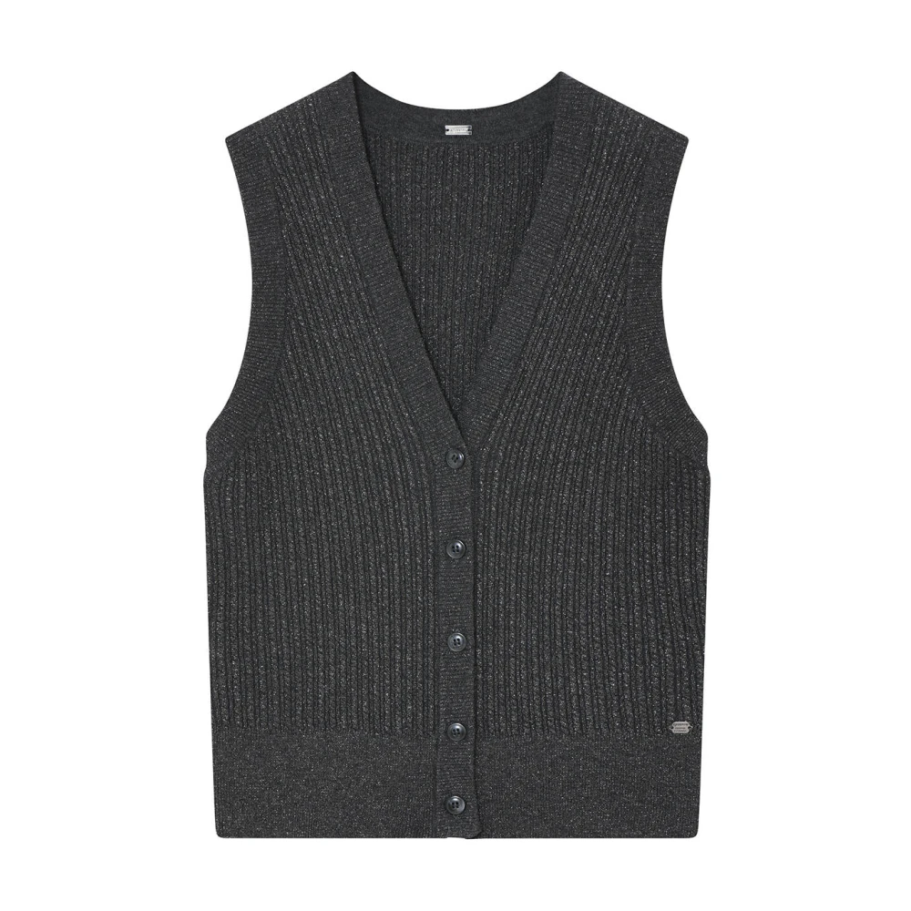 Gustav Gebreid Demi Vest Black Dames