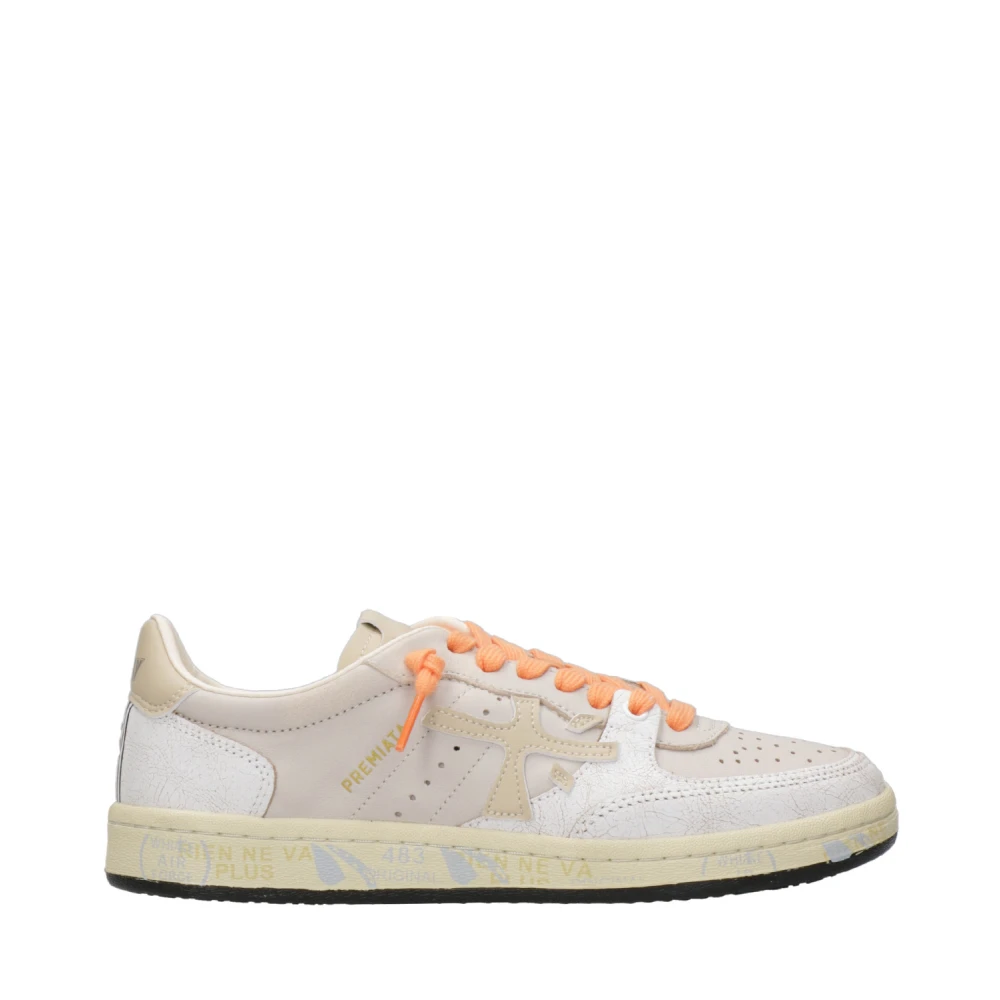 Premiata Cracked Effect Leather Sneakers Dames Schoenen Veelkleurig Multicolor