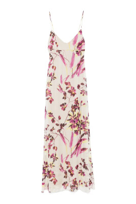 floral-print-v-neck-dress