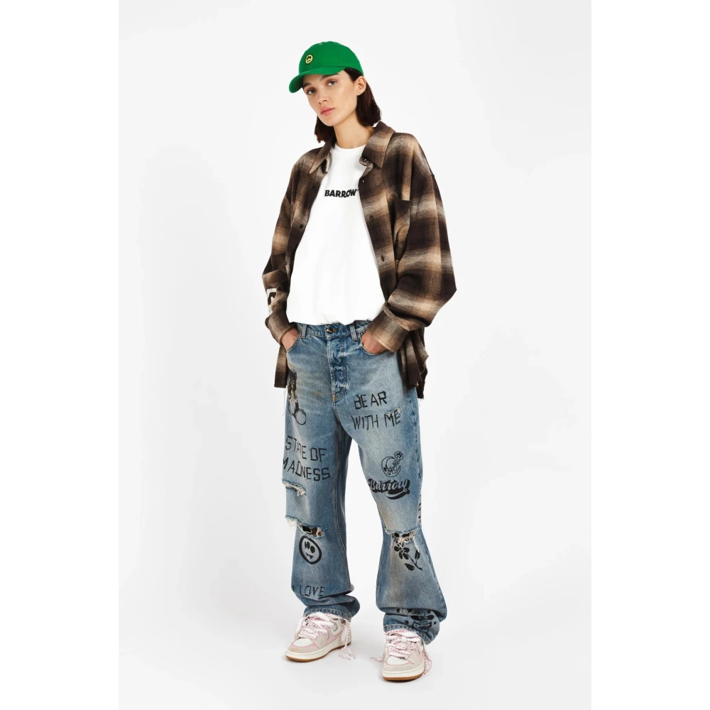 Barrow Heldere Blauwe Jeans met Stijlvol Ontwerp Blue Dames
