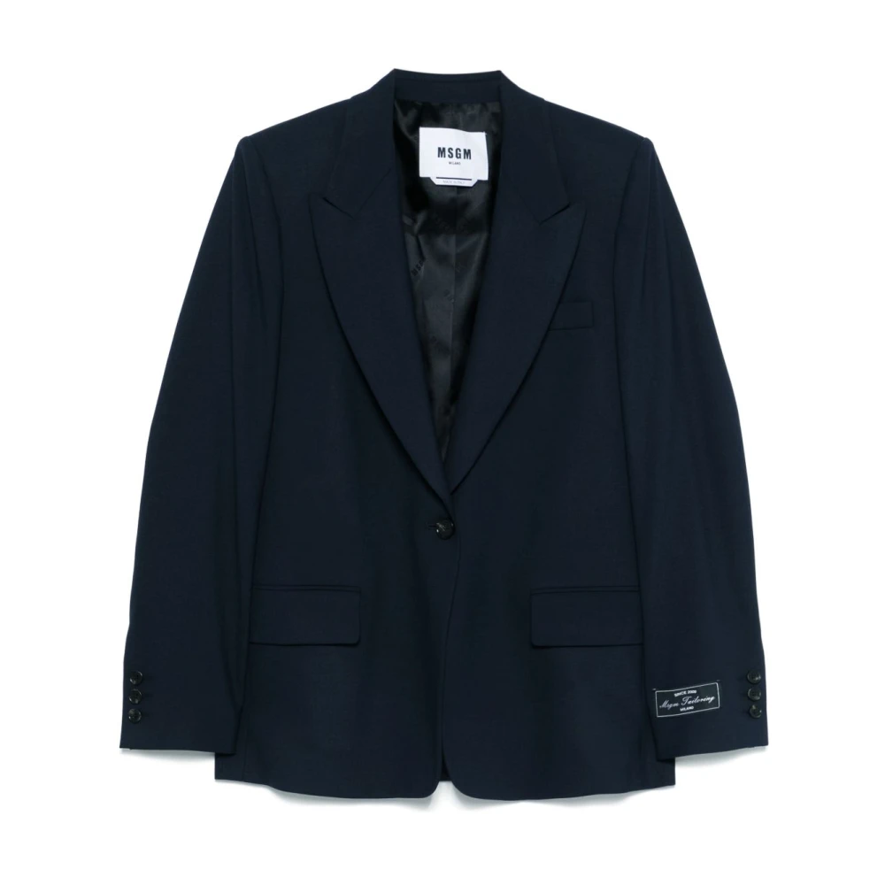 Msgm - Jackets > Blazers - Blue - Msgm - Modalova