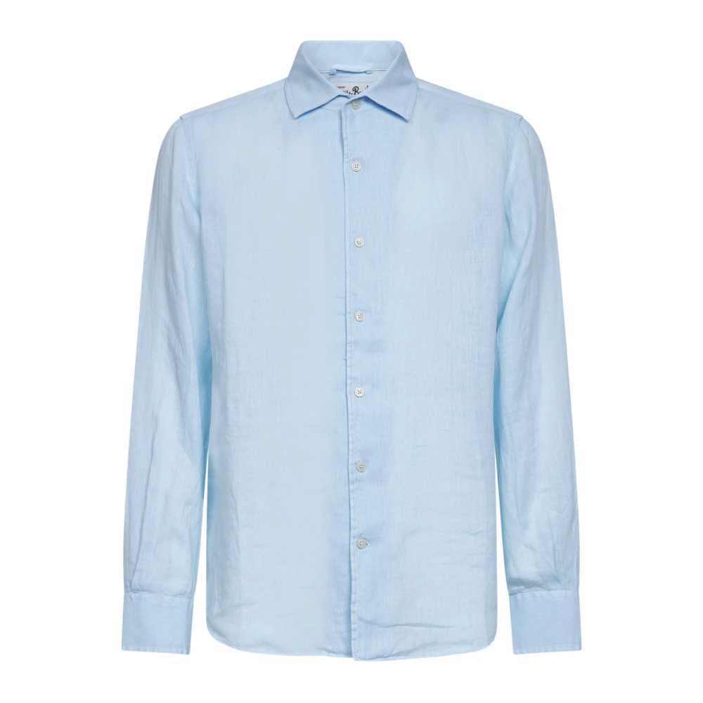 Mc2 Saint Barth Blue Casual Shirts, Male, M, Shirts