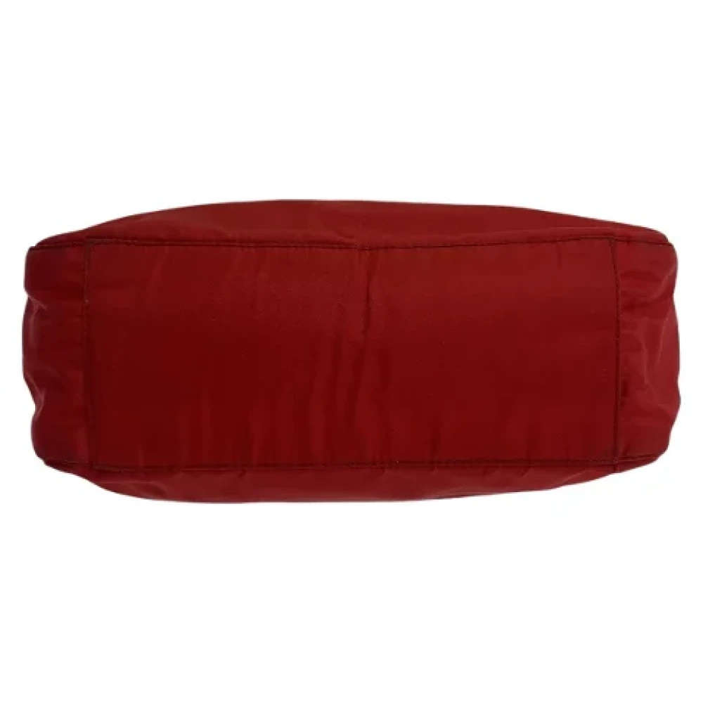 Prada Vintage Pre-owned Canvas totes Red Dames