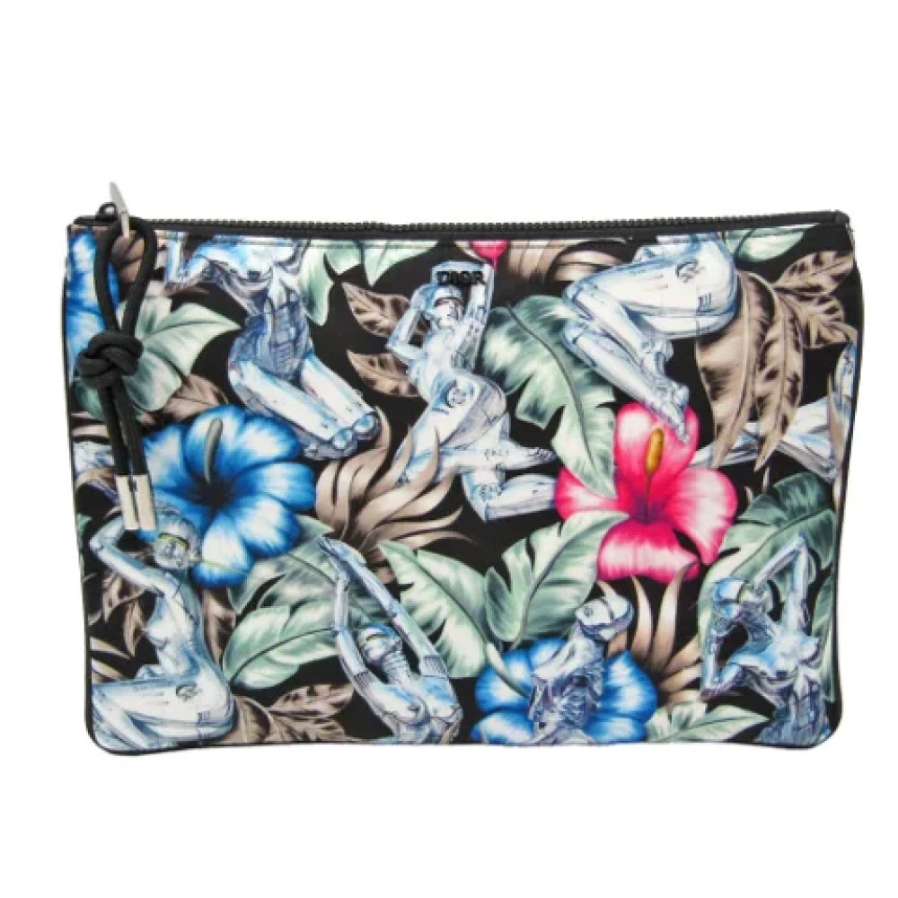 Dior Vintage Pre-owned Leather clutches Multicolor Dames