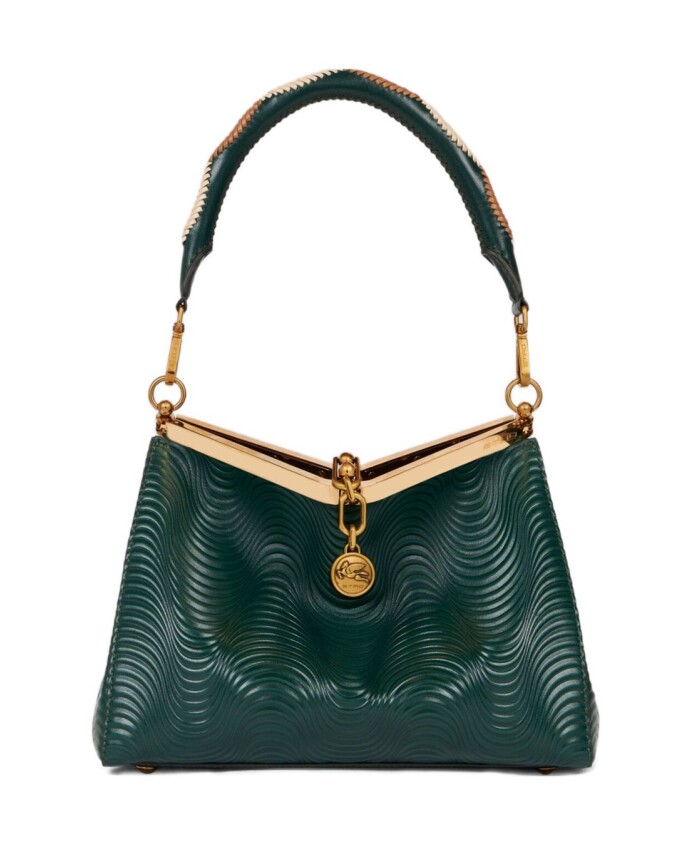 sac-vela-en-cuir-vert-avec-motif-ondule