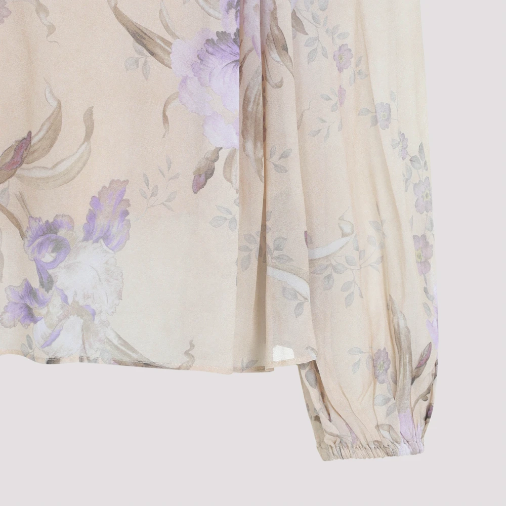 Zimmermann Natuurlijke Iris Billow Blouse White Dames