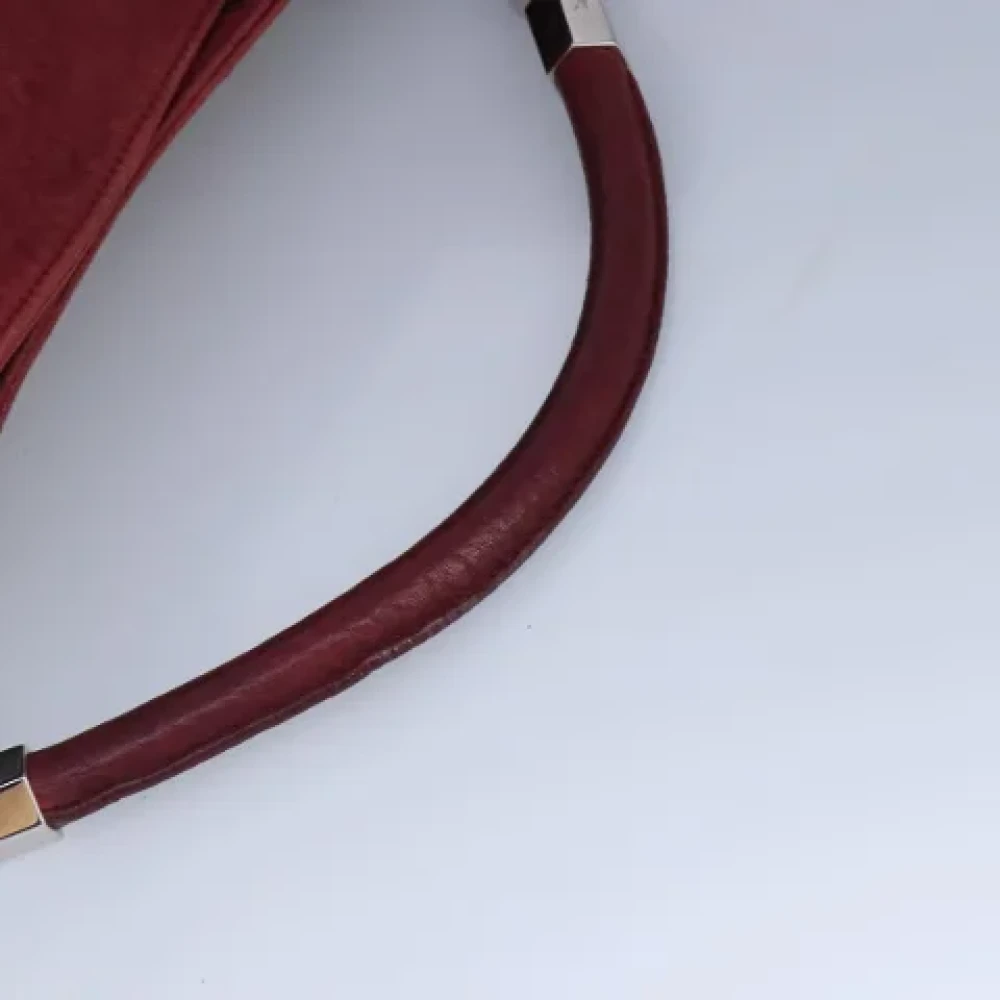 Saint Laurent Vintage Pre-owned Leather handbags Red Dames