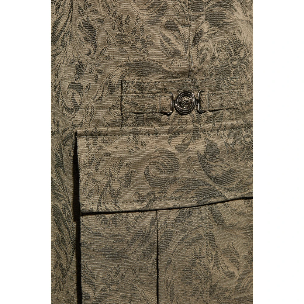 Versace Gestreepte broek Gray Heren