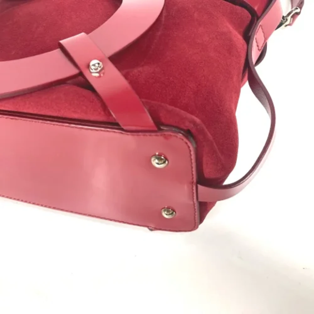 Salvatore Ferragamo Pre-owned Leather handbags Red Dames