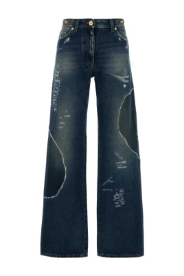 Pant Denim Vintage Strong Wash With Whiskers And P