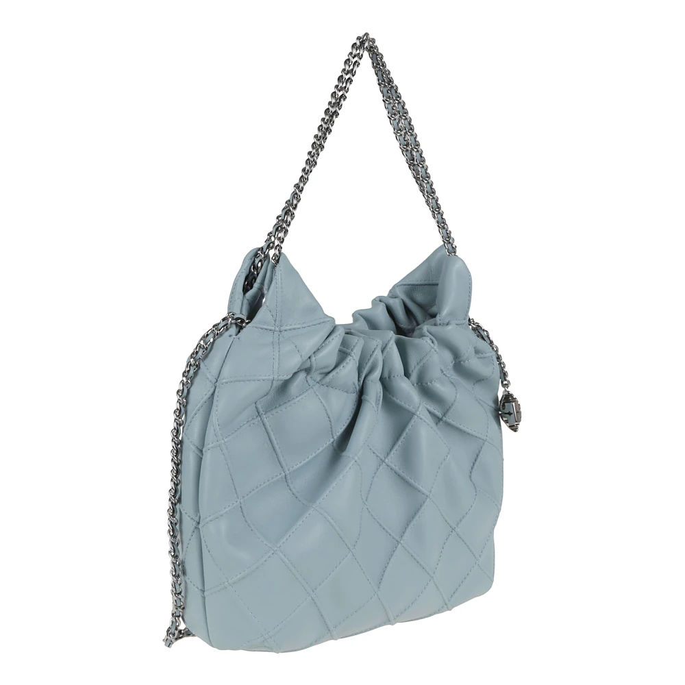 TORY BURCH Blauwe Schoudertas met Veerdetails Blue Dames