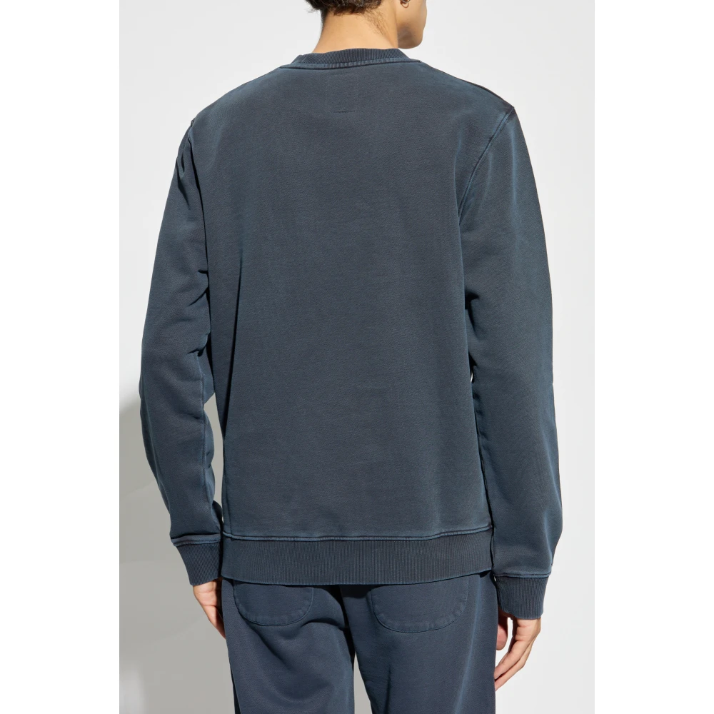 Woolrich Sweatshirt met geborduurd logo Gray Heren