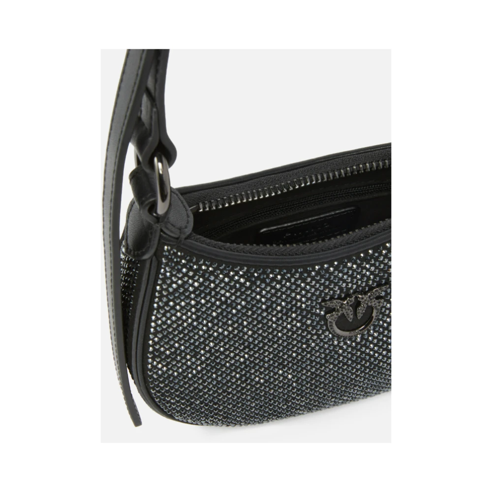 pinko Zwarte Half Moon Baby Tas Black Dames