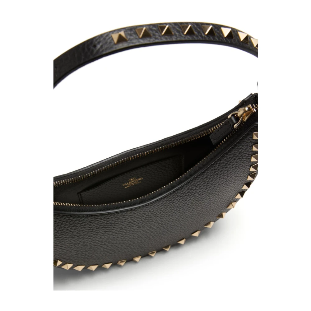 Valentino Garavani Zwarte schoudertas met Rockstuds Black Dames