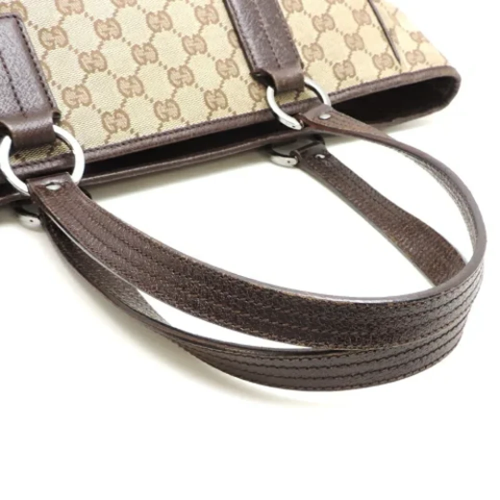Gucci Vintage Pre-owned Canvas totes Beige Dames