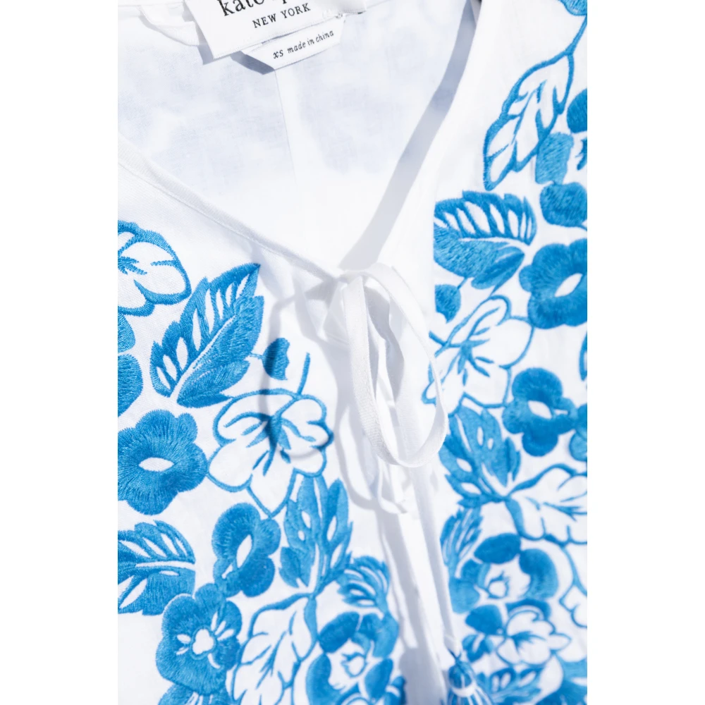 Kate Spade Jurk met bloemenpatroon White Dames