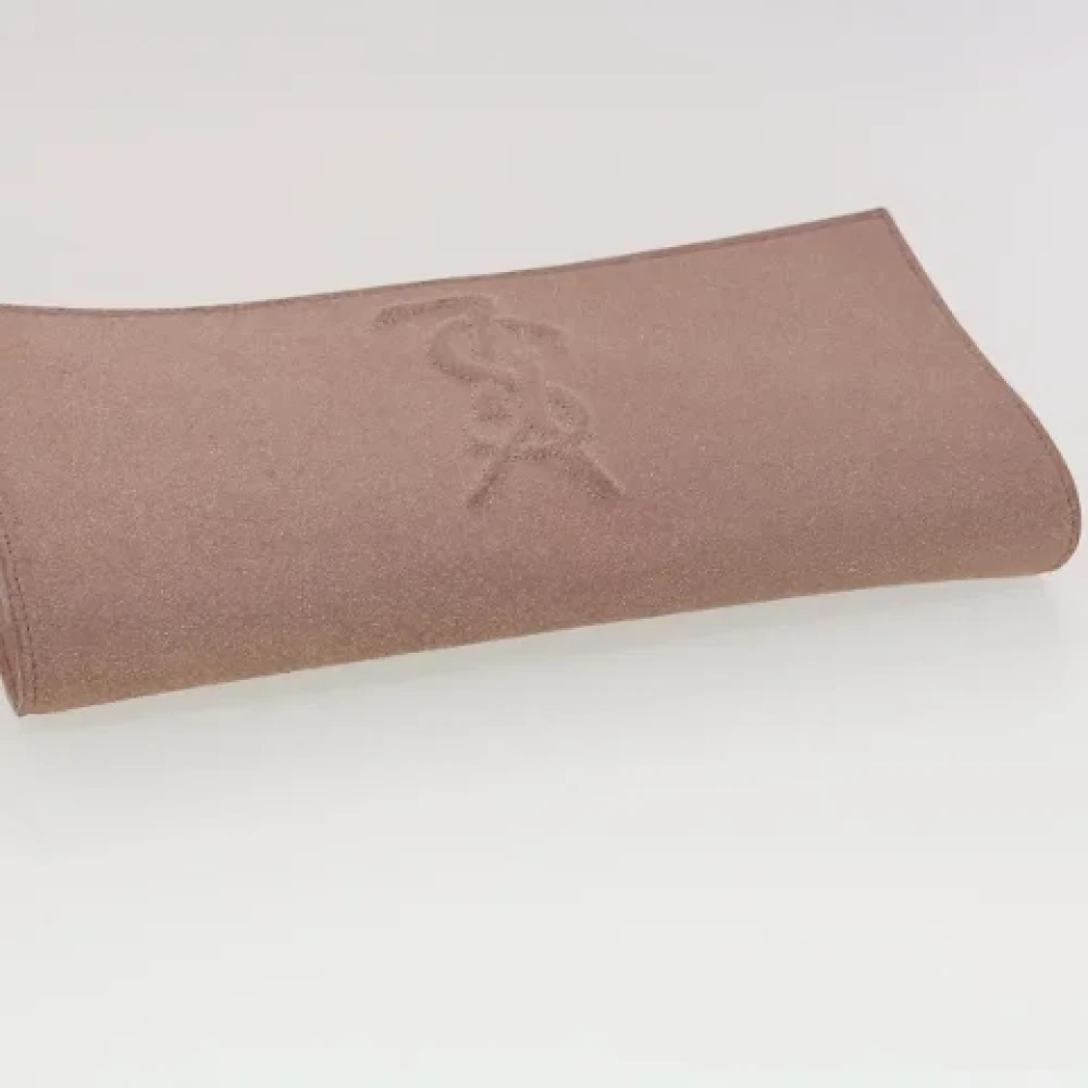 Yves Saint Laurent Vintage Pre-owned Leather clutches Pink Dames
