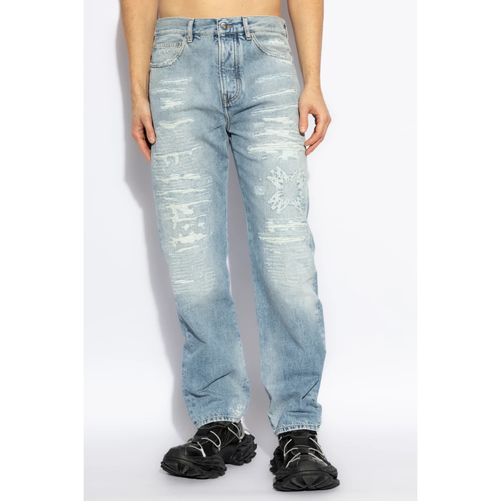 Amiri Jeans met vintage-effect Blue Heren