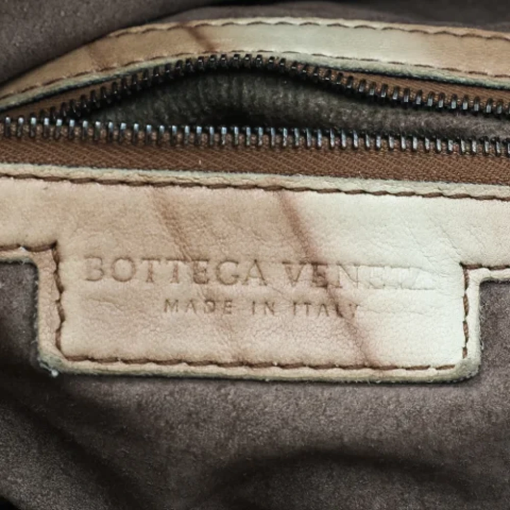 Bottega Veneta Vintage Pre-owned Leather handbags Beige Dames