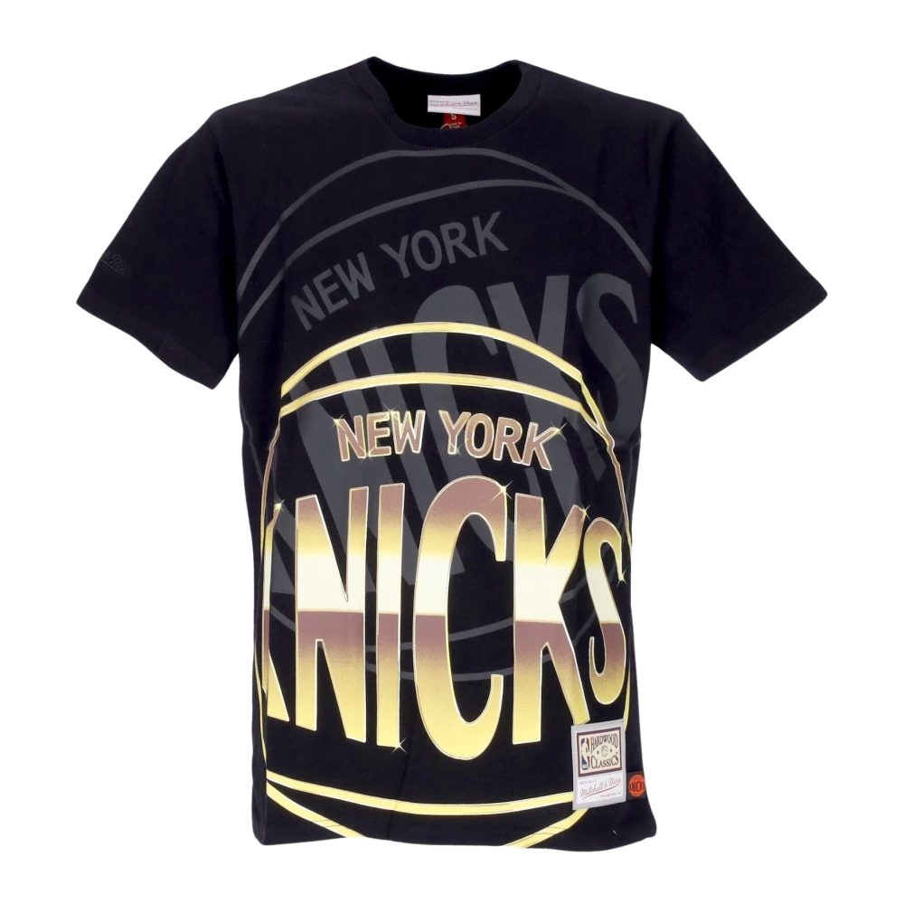 Mitchell & Ness NBA Big Face 4.0 Tee Hardwood Classics Black Heren