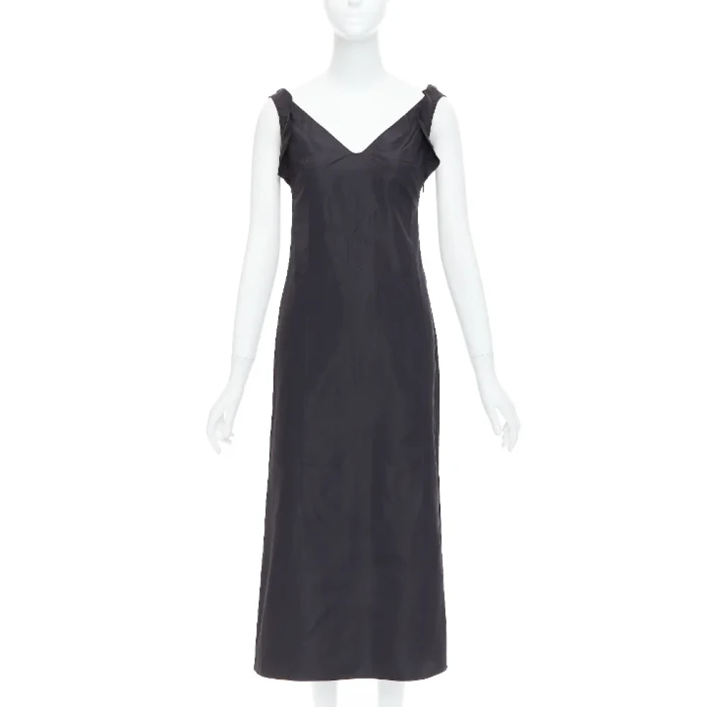 Miu Pre-owned Silk dresses Black Dames