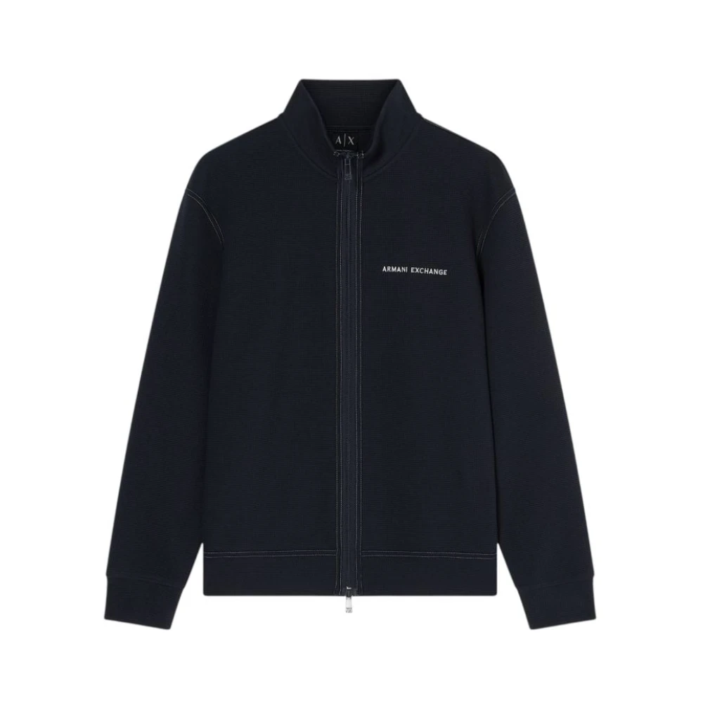 Armani Exchange Uomo Blu - Af21870 Zip Sweatshirt - Sweatshirts & Hoodies - L