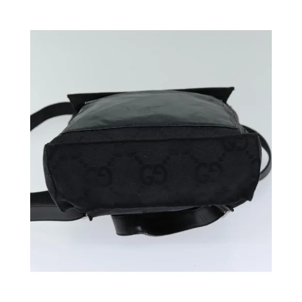 Gucci Vintage Pre-owned Canvas backpacks Black Dames