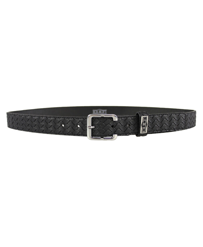 ceinture-en-cuir-tresse-noir