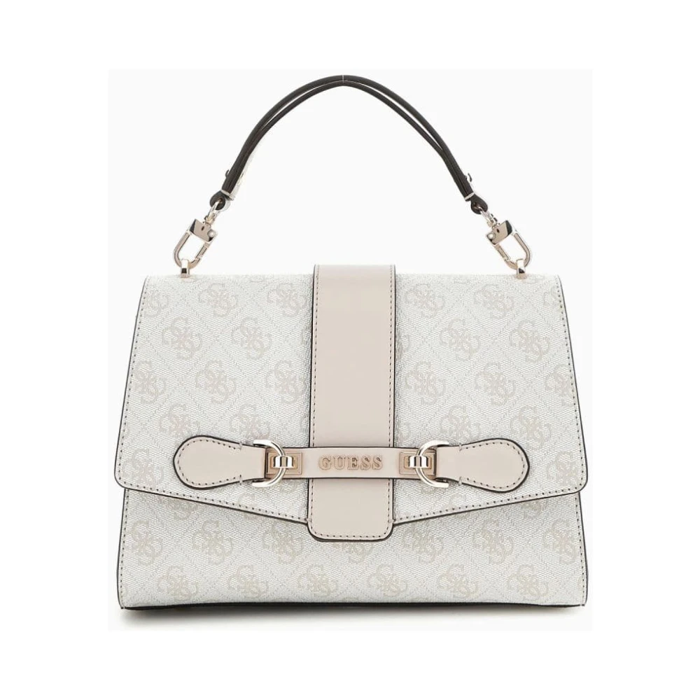Guess Nolana Kleine Schoudertas met Rits Beige Dames