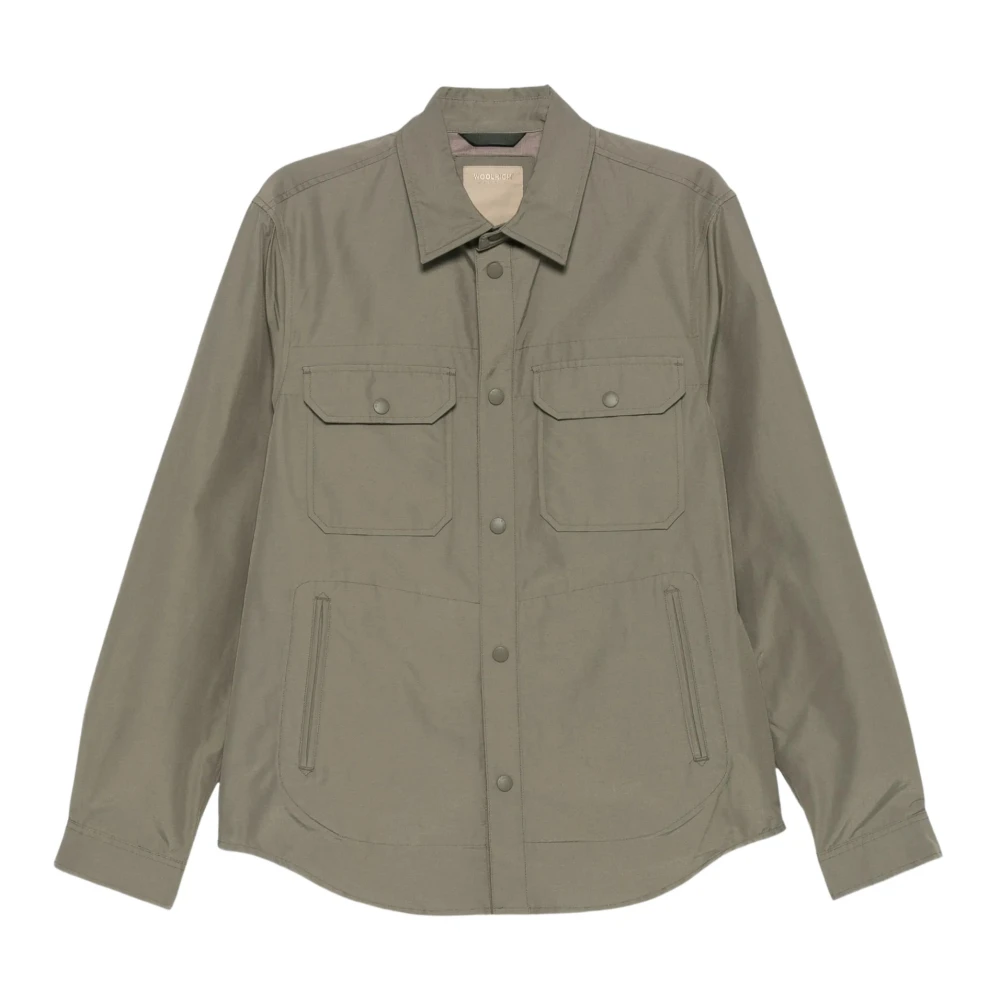 Woolrich Men's Green Light Jackets, Xl, Light Ramar Shirt Jacket
