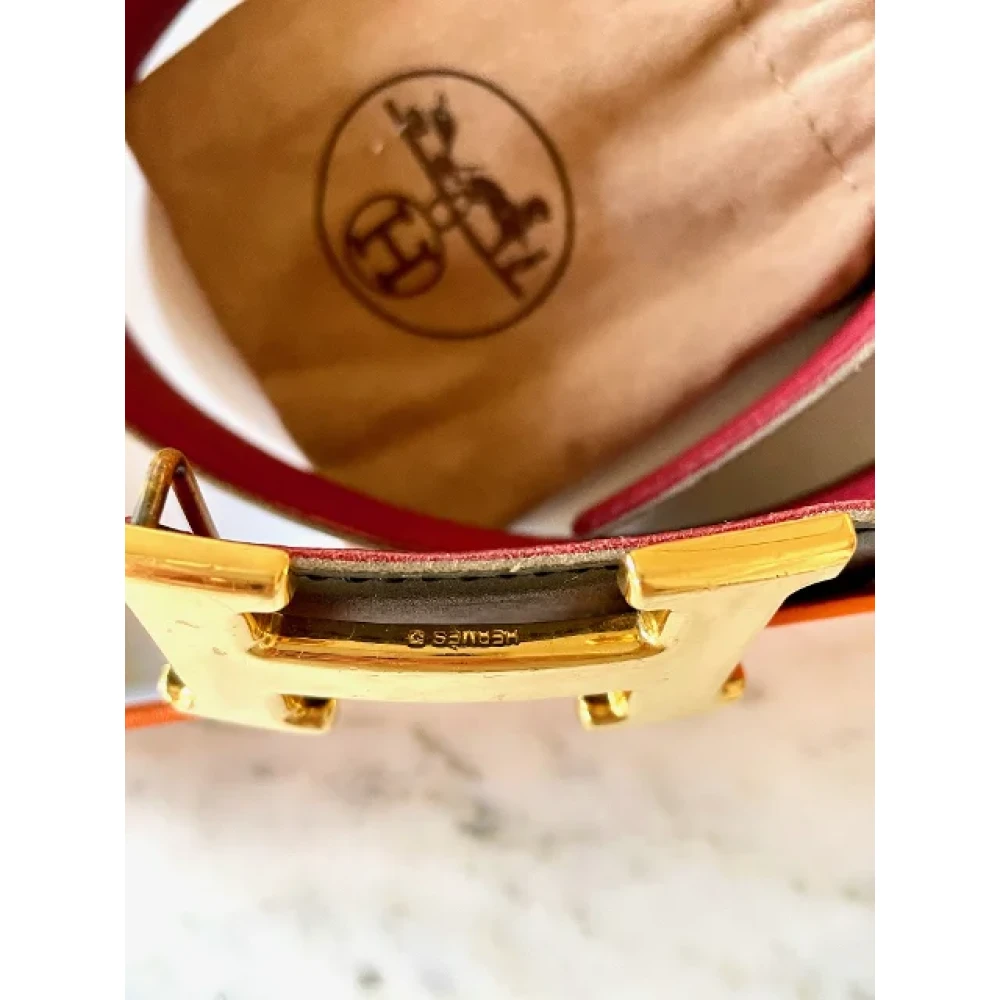 Hermès Vintage Pre-owned Leather belts Black Dames