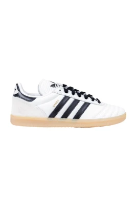 Vita Slip-On Faux Läder Sneakers