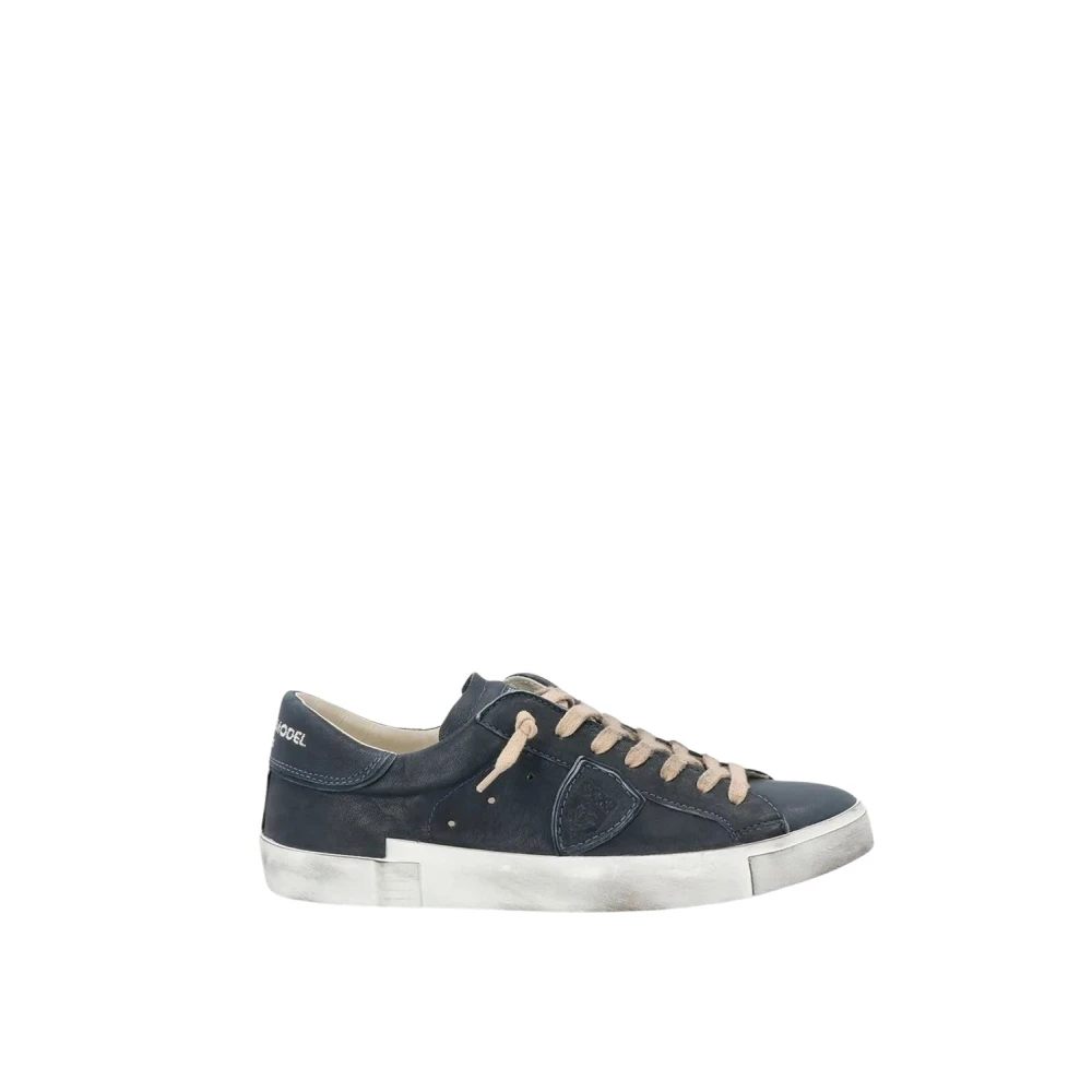 Philippe Model Blauwe Sneakers voor Heren Heren Schoenen