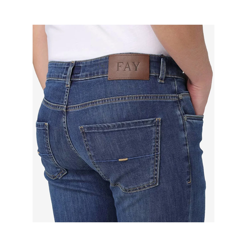 Fay Slim-fit Jeans Blue Heren