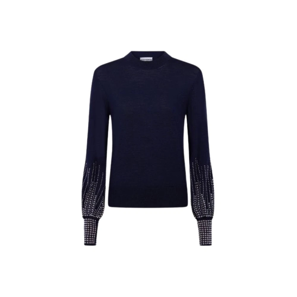 Paco Rabanne Langemouw Pullover Cardigan Blue Dames