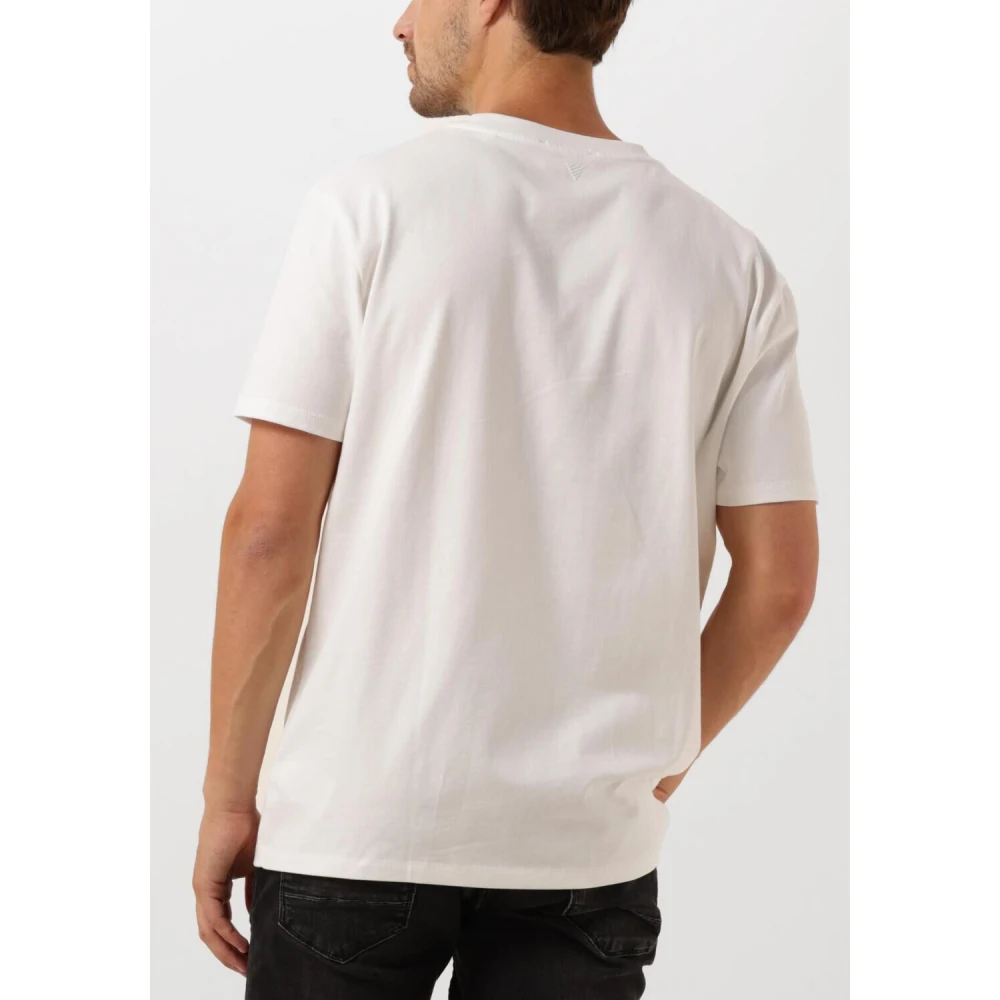 Pure Path Losse Fit Crewneck T-shirts White Heren