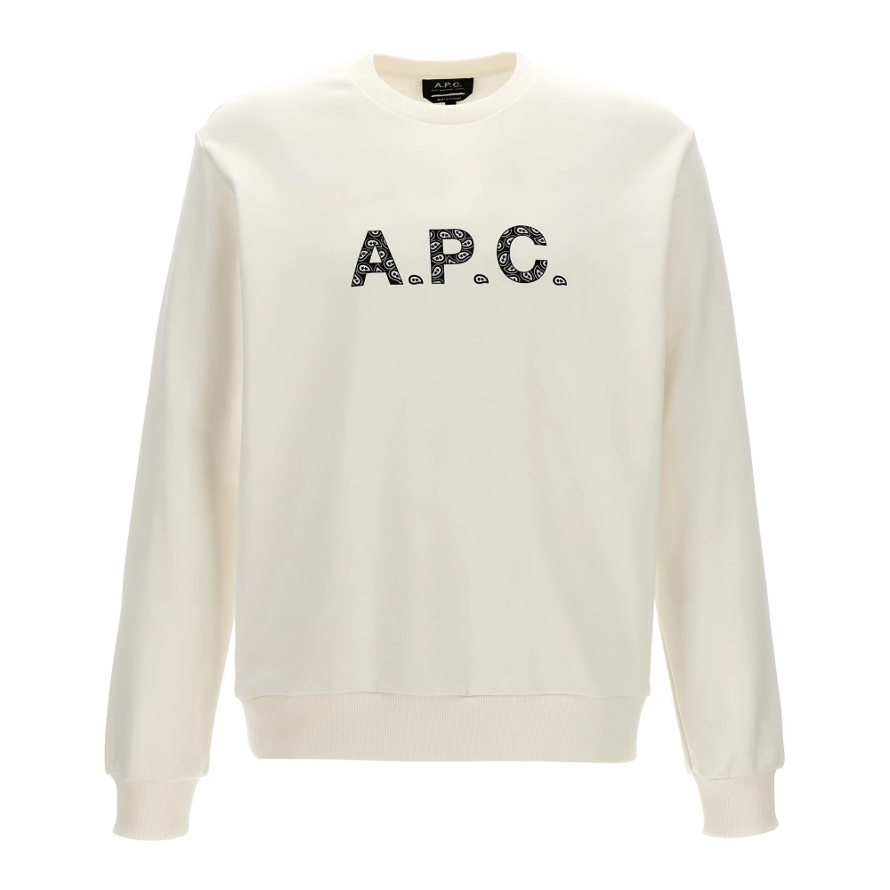 A.p.c. Men's White Timothy Sweatshirt - Sweatshirts - 2XL - Sweatshirts & Hoodies